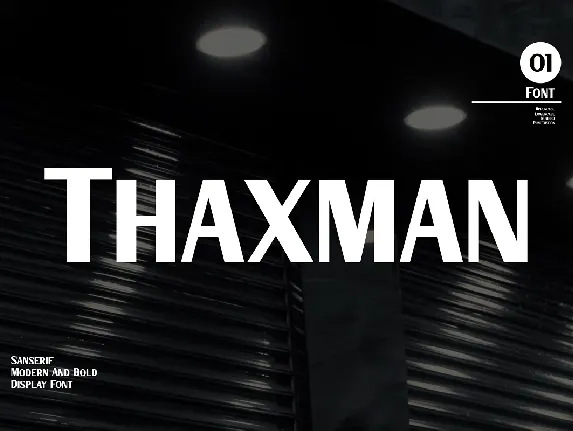 Thaxman font