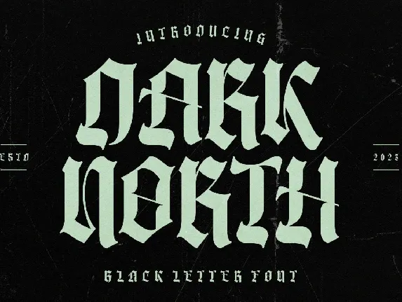 Dark North font