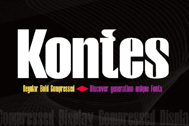 Kontes font