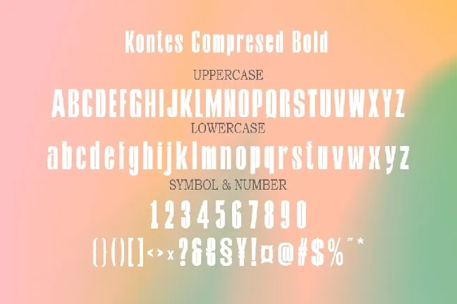 Kontes font