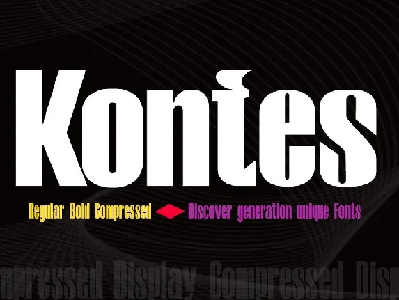 Kontes font