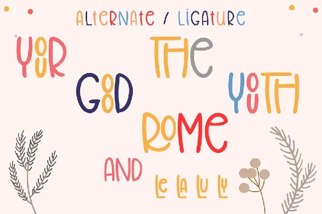 THE ROMANCE font