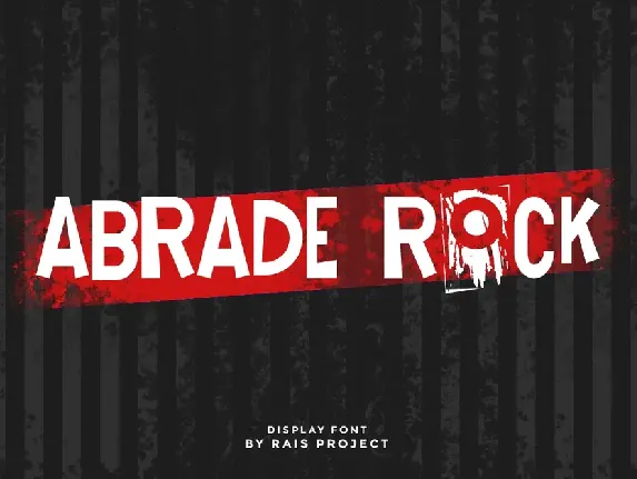 Abrade Rock Demo font