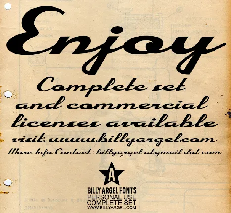 Enjoy Personal Use font