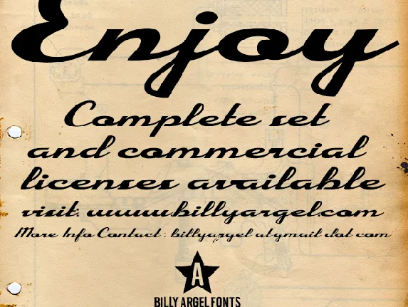 Enjoy Personal Use font