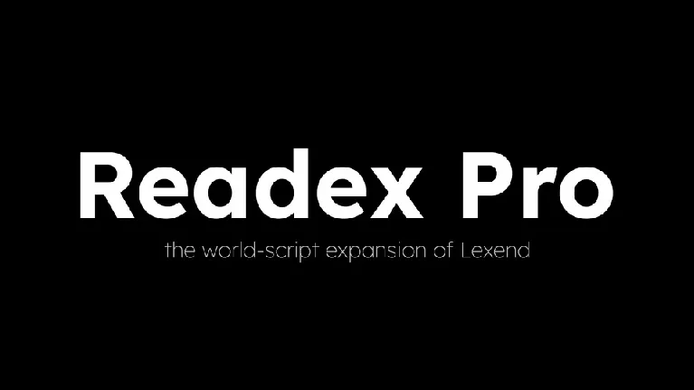 Readex Pro font