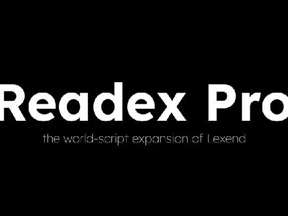 Readex Pro font