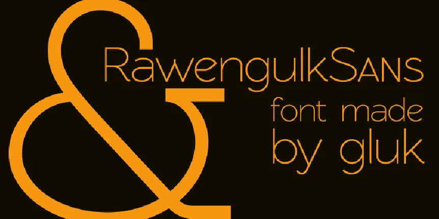 Rawengulk Sans font