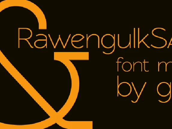 Rawengulk Sans font