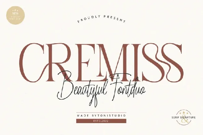 Cremisss Duo font