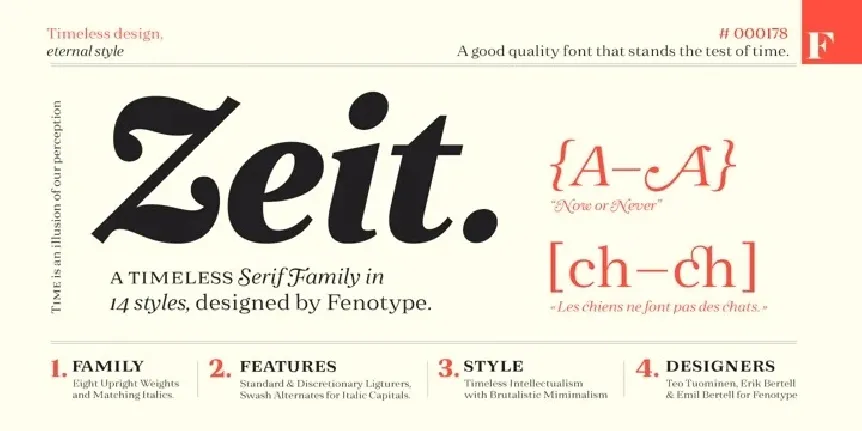 Zeit font