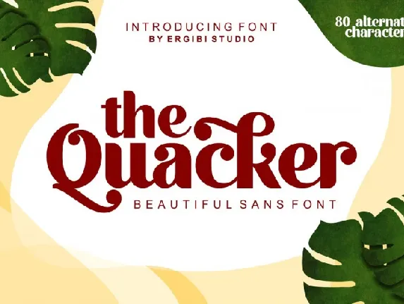 Quacker Sans Serif font