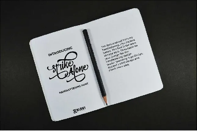 Strike Alone Script Free Download font