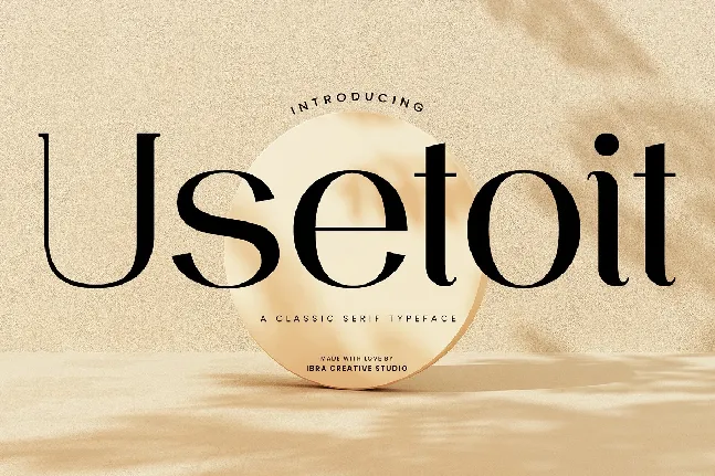 Usetoit font