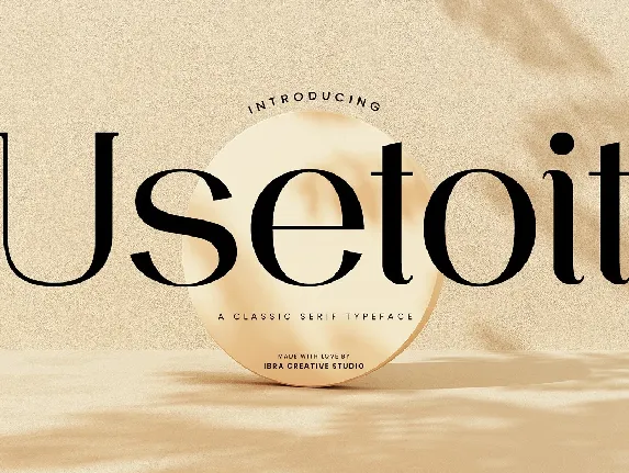 Usetoit font