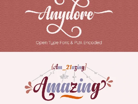 Anydore Script Free font