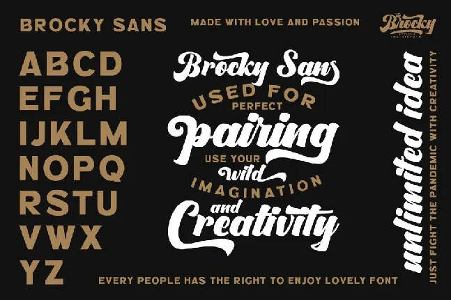 The Brocky font