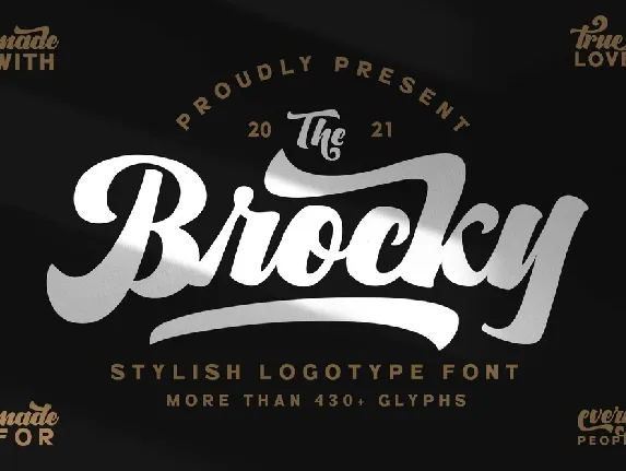 The Brocky font