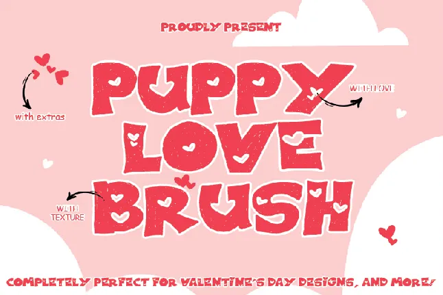 PUPPY LOVE BRUSH font