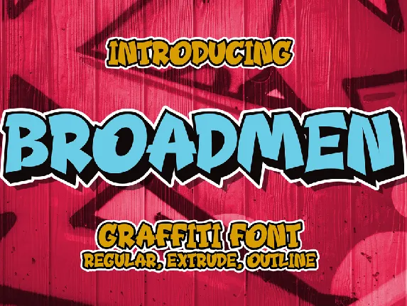 Broadmen font