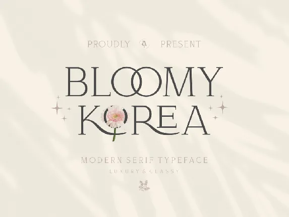 Bloomy Korea font