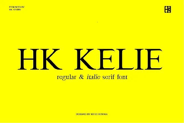 HK Kelie font