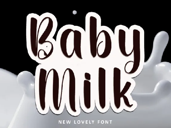 Baby Milk font