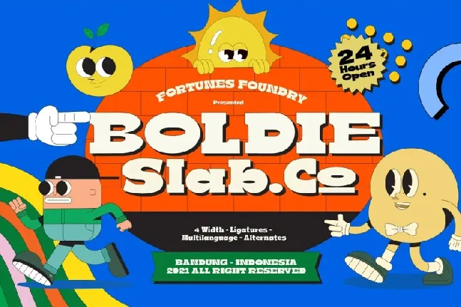 Boldie Slab font