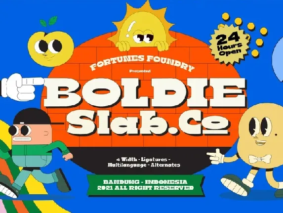 Boldie Slab font