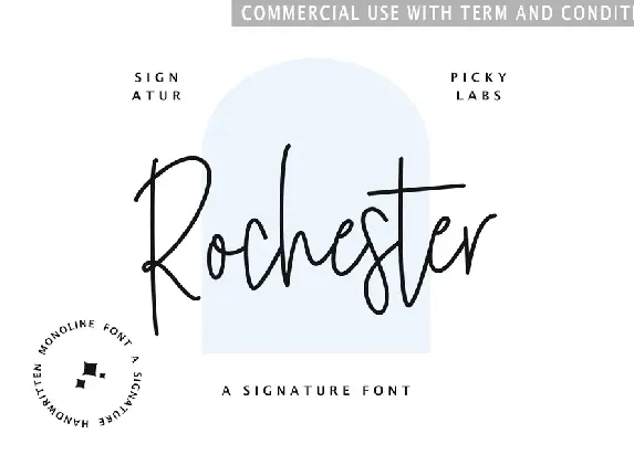 Rochester Signature font