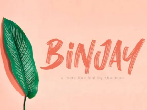 Binjay Brush font