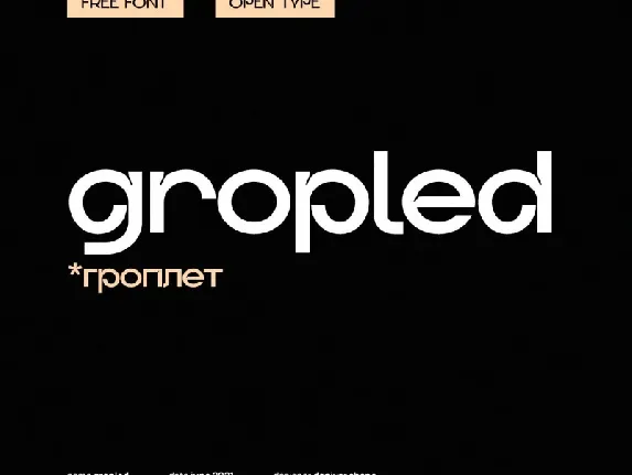 Gropled font