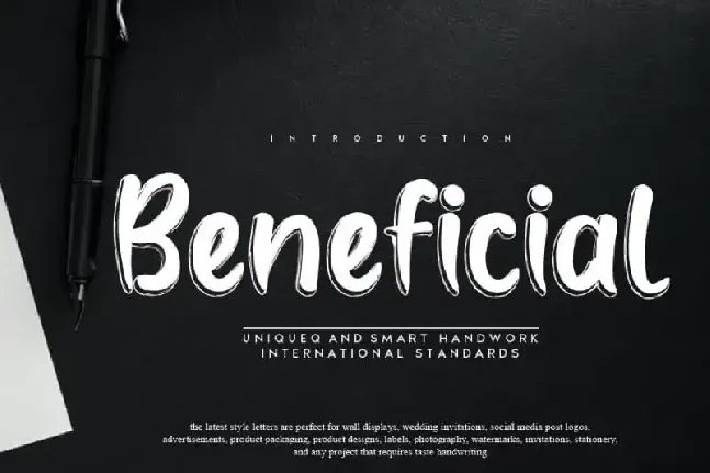 Beneficial Display font