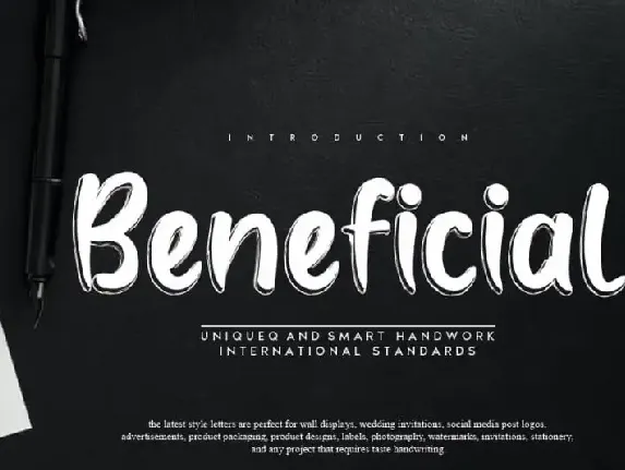 Beneficial Display font