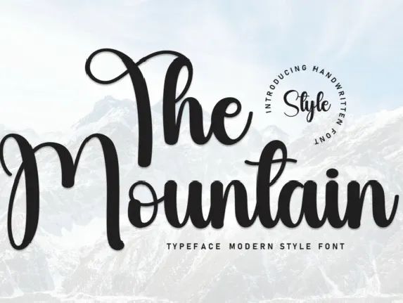 The Mountain Script font