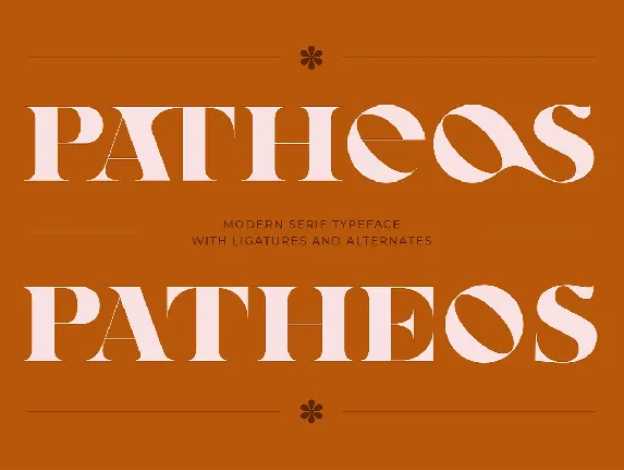 Patheos Typeface font