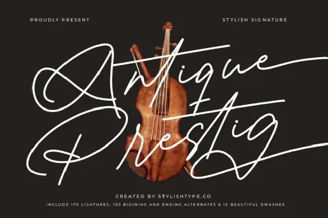 Antique Prestig font