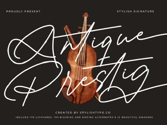 Antique Prestig font