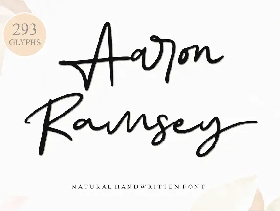 Aaron Ramsey - Personal Use font