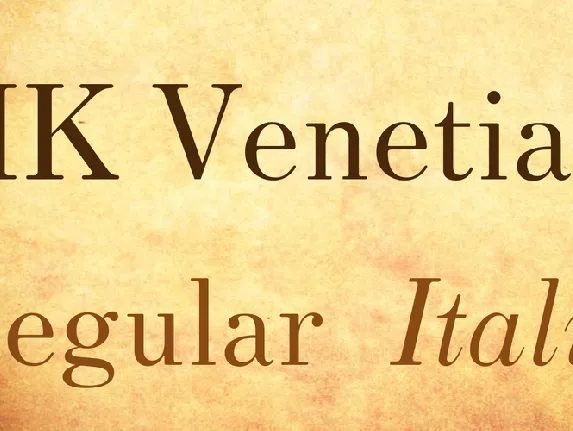 HK Venetian font