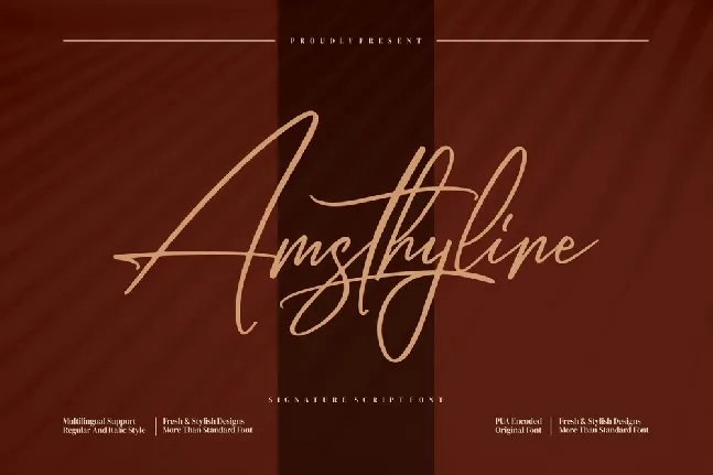 Amsthyline font