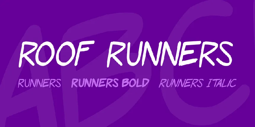 Roof Runners font