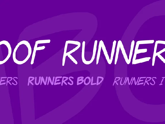 Roof Runners font