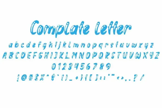 Blue love Display font