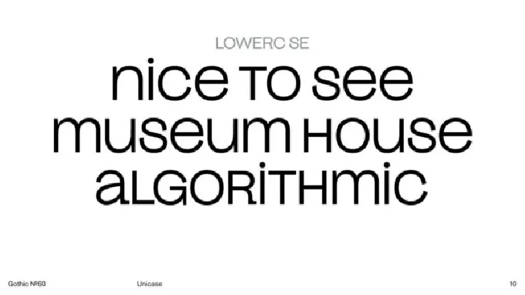 Gothic â„–60 font