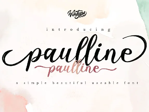 Paulline font