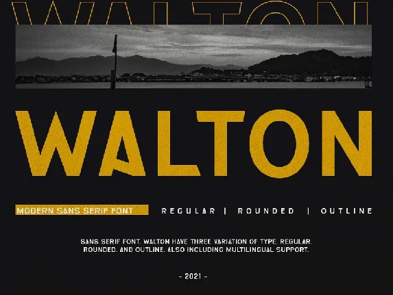 Walton font