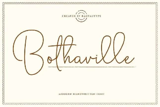 Bothaville font