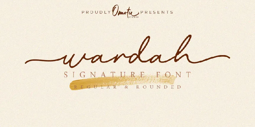 Wardah Rounded font