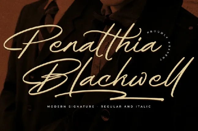 Penatthia Blackwell font